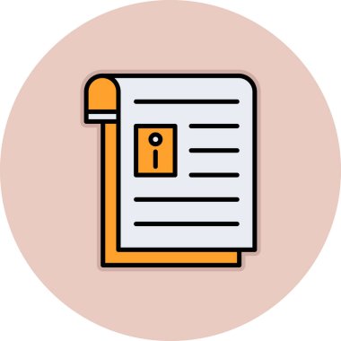 Kağıt sayfa vektör illüstrasyon tasarımı içeren belge