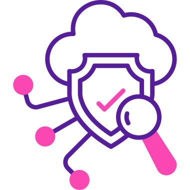 Bir köpek simgesinin vektör illüstrasyonu