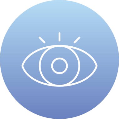 Göz. Web simgesi basit illüstrasyon