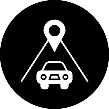 Yol işareti simgesinin vektör illüstrasyonu