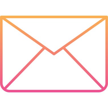 E-posta. Web simgesi basit illüstrasyon