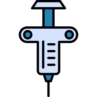 tornavida simgesi. Basit resimleme