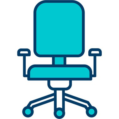 Sandalye. Web simgesi basit illüstrasyon