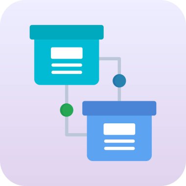 database icon in trendy style isolated background