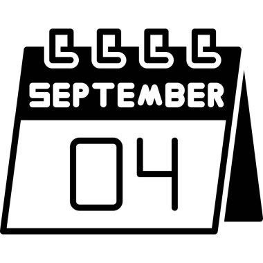 Takvim Eylül ikonu tasarımı