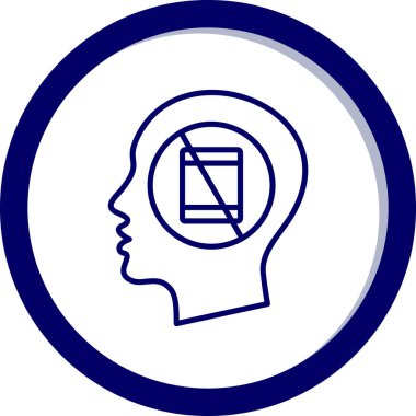 Bir kadın simgesinin vektör illüstrasyonu