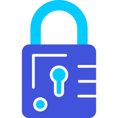 Kilit. Web simgesi basit illüstrasyon