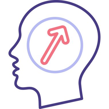 İnsan aklı. Basit illüstrasyon