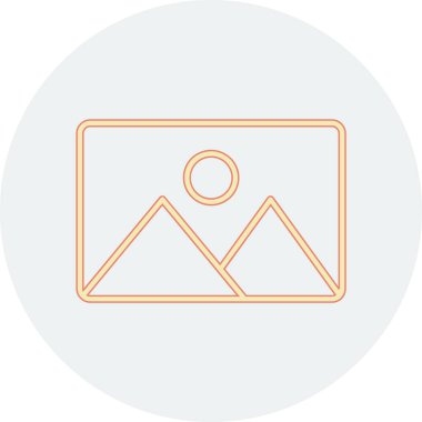 fotoğraf galerisi ince çizgi simgesi