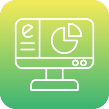 Eşsiz veri analizi vektör çizgisi simgesi