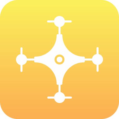 İHA simgesi soyut arkaplanda izole edildi