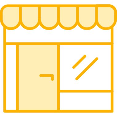 dükkan simgesi vektör illüstrasyonu