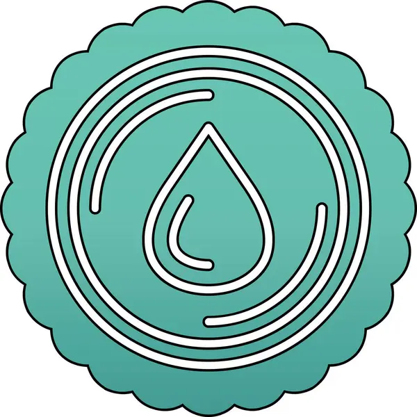 Eşsiz su indirme çizgisi vektör simgesi