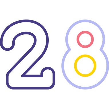 8 numaralı simge tasarımı, logo simgesi, 2 numara
