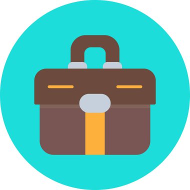 evrak çantası düz vektör simgesi