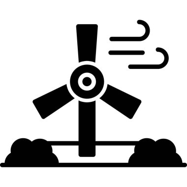 Hava vantilatörü simgesi taslak biçiminde