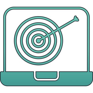 hedef simge, vektör illüstrasyonu