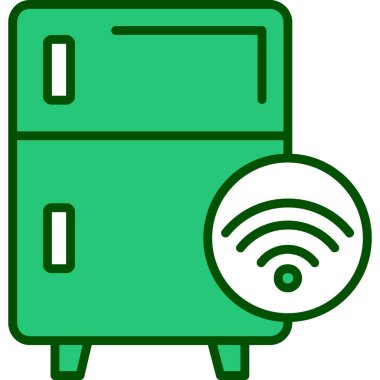 Bir bilgisayar ağı simgesinin vektör illüstrasyonu