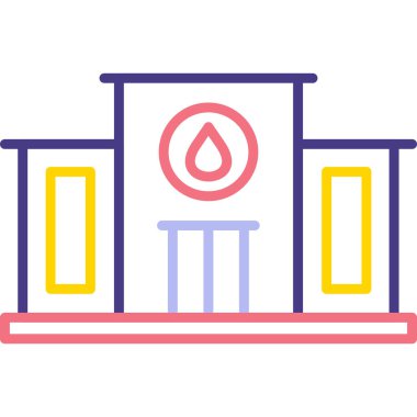 su damlası simgesi, vektör illüstrasyonu