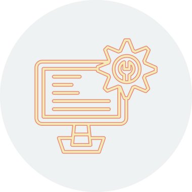 Ağ simgesi. Fikrin basit gösterimi