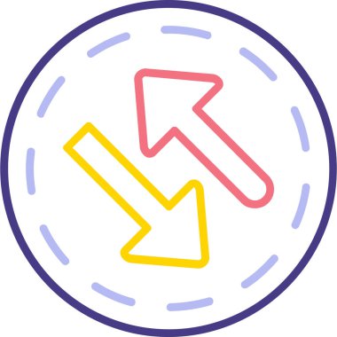 Ok. Web simgesi basit illüstrasyon