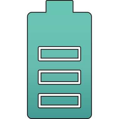 pil simgesi renk taslağı çizimi