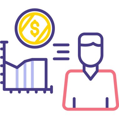 iş simgesi vektör illüstrasyonu