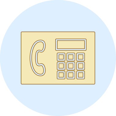 Telefon simgesi vektör illüstrasyonu