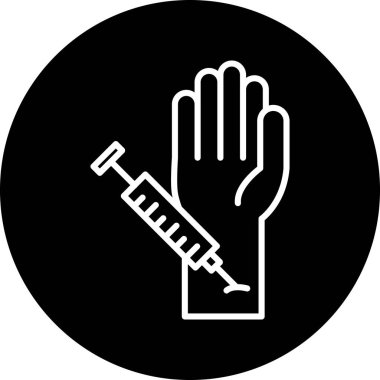 proje için vektör şırıngası simgesi