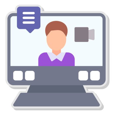 Görüntülü konuşma. Web simgesi