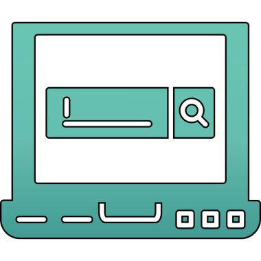 bilgisayar simgesi vektör illüstrasyonu