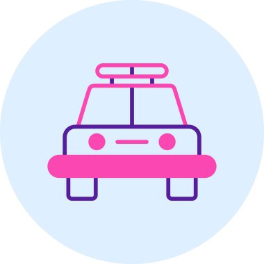 Taksinin modern vektör simgesi