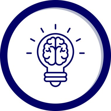 fikir simgesi, vektör illüstrasyonu