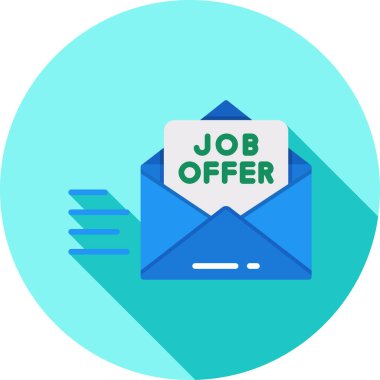 iş teklifi düz simge