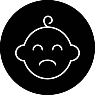 bebek yüzü simgesi modada izole edilmiş arkaplan