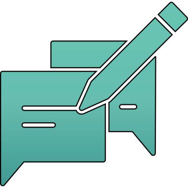 Mavi ve beyaz bir ikonun vektör illüstrasyonu