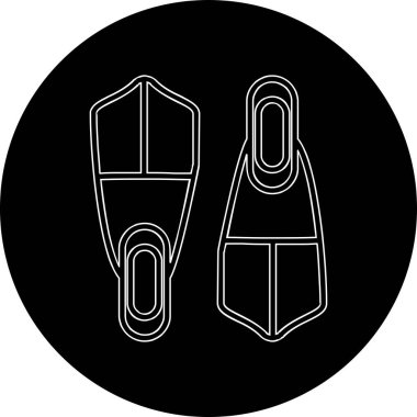 Bir çift ayakkabı simgesinin vektör çizimi