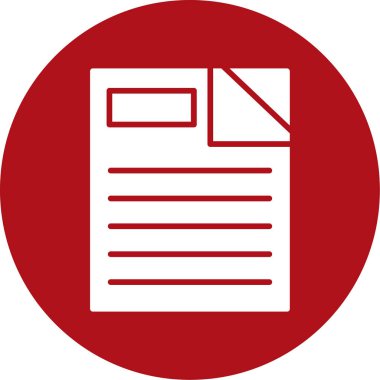 Belge simgesinin vektör illüstrasyonu