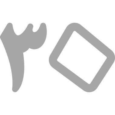 Boğa ikonu. Boğa ve ağ sembolünün basit bir gösterimi