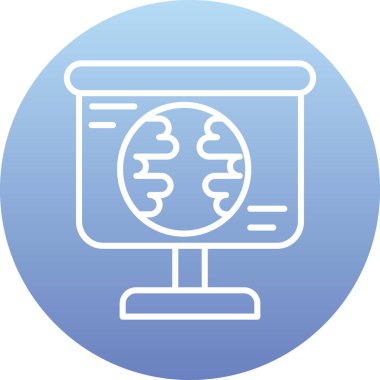 Benzersiz küresel ağ vektörü simgesi