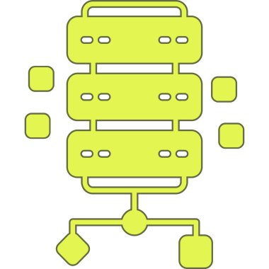şebeke. Web simgesi basit illüstrasyon