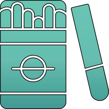 Bir karikatür tıbbi simgesinin vektör çizimi