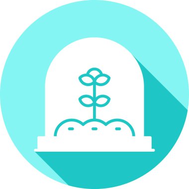 Bitki. Web simgesi basit illüstrasyon