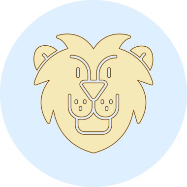 Aslan simgesi, karikatür tarzı