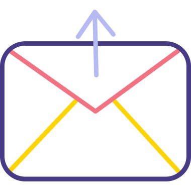 E-posta. Web simgesi vektör illüstrasyonu