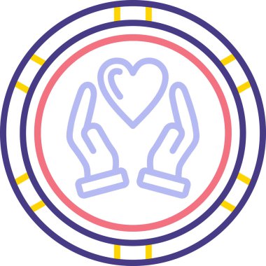 Aşk. Web simgesi basit tasarım