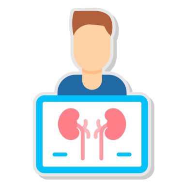 İnsan böbrek ikonu tasarımı