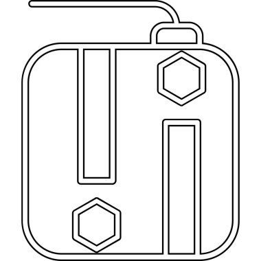 bavul seyahat çantası simgesi ana hat biçiminde