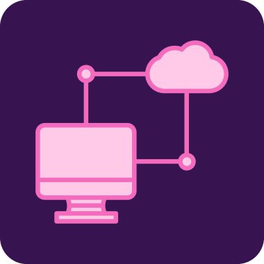 Bulut hesaplama. Web simgesi