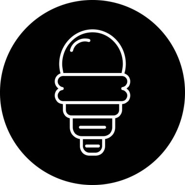 ampul simgesi vektör illüstrasyonu